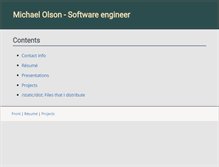 Tablet Screenshot of mwolson.org